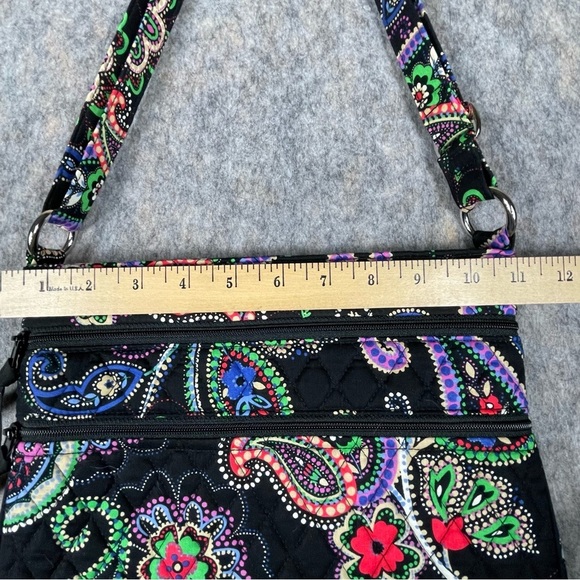 Vera Bradley Crossbody Bag Hipster Kiev Paisley Floral Adjustable Strap Pockets - Picture 11 of 16
